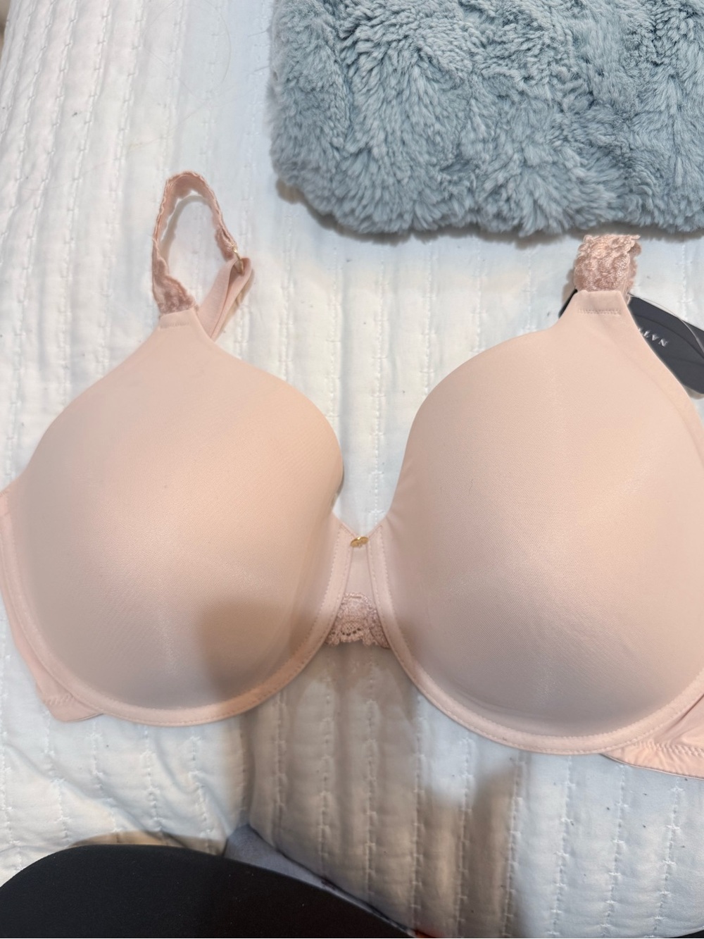Natori Women’s Body Double Smooth T-Shirt Bra with Lace Accents NWT 36DDD